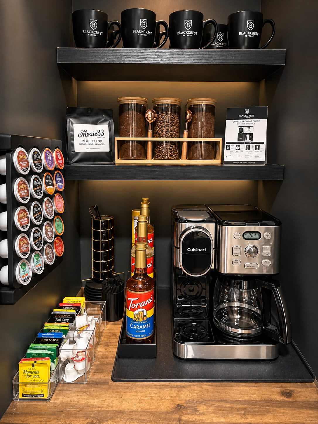 Coffee and tea station